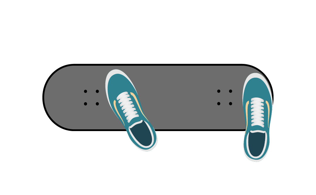 Interactive skateboard diagram for learning Backside 180