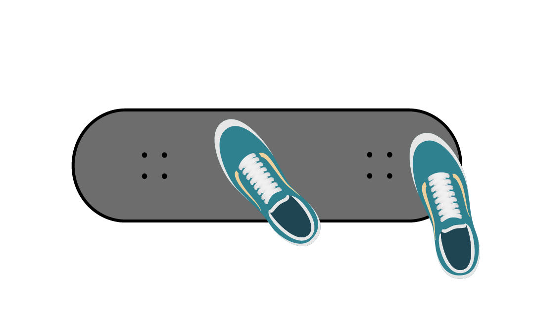 Interactive skateboard diagram for learning Backside Big Spin