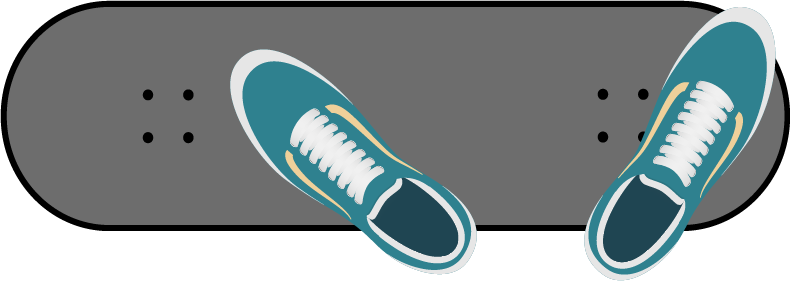Foot positioning for Frontside Kick Flip