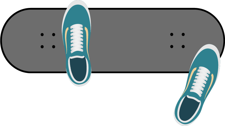 Foot positioning for Backside Heel Flip